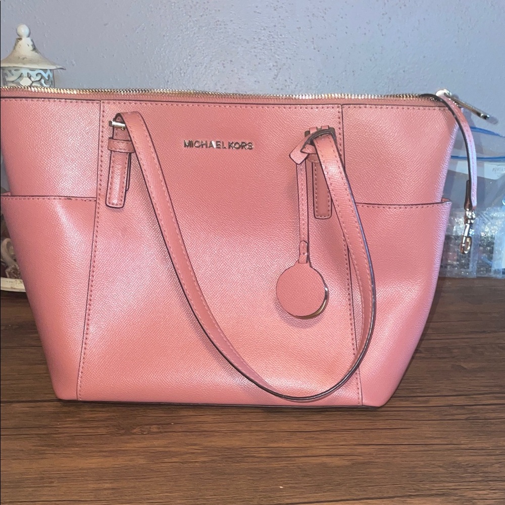 Michael Kors Coral Pink Tote Bag